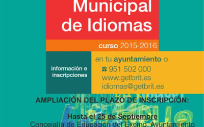 Ampliación del plazo de inscripción para la Escuela Municipal de Idiomas