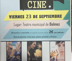 Tarde de cine, viernes 23 de septiembre