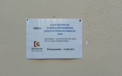 Finalizada la obra de los baños de la planta baja del Ayuntamiento