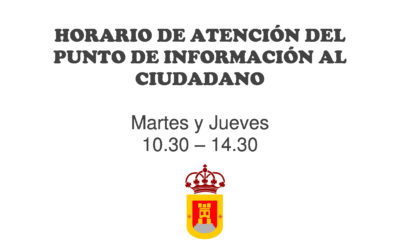 Horario de atención del Punto de Información al Ciudadano