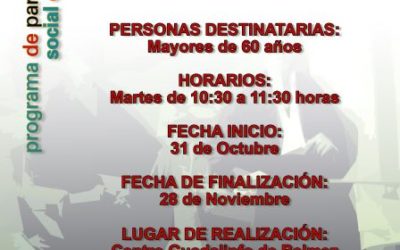 31 de octubre en Guadalinfo, Taller de memoria.