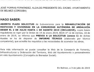 Ayudas para la Rehabilitación de viviendas