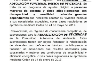 Programa de adecuación funcional básica de viviendas