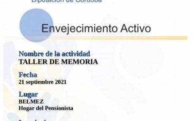 COMIENZO DE LOS TALLERES DE MEMORIA (en BELMEZ)