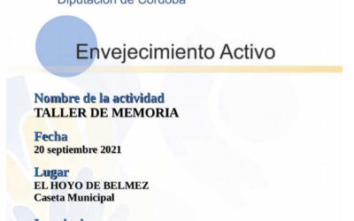 COMIENZO DE LOS TALLERES DE MEMORIA (en EL HOYO)