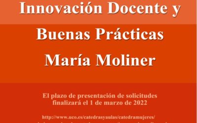 Bases del II Premio de innovación docente y buenas prácticas María Moliner