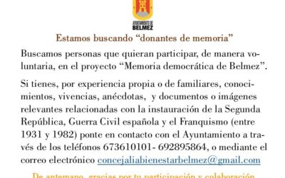 Estamos buscando, «Donantes de Memoria»