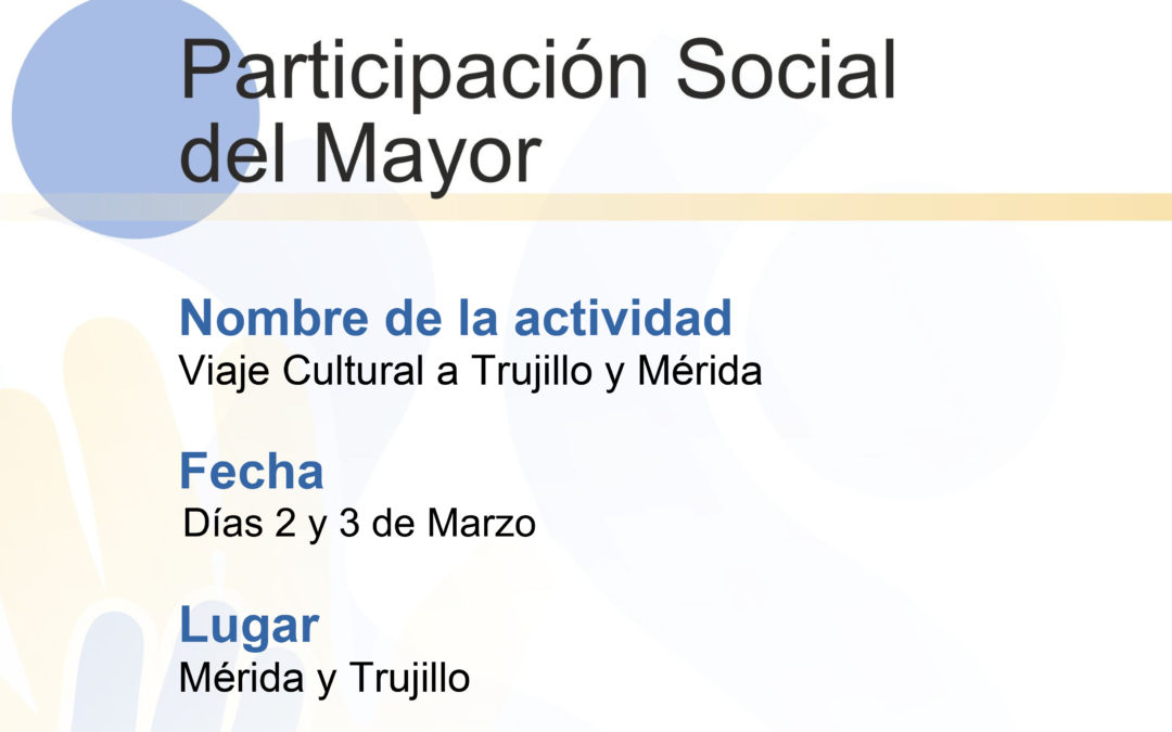 Participación Social del Mayor